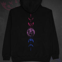 Celestial Moon Phase Bisexual Hoodie