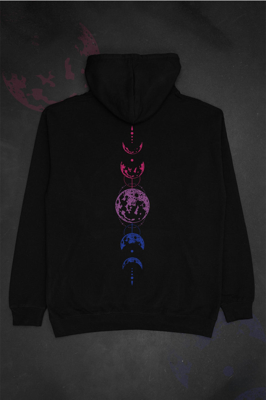 Celestial Moon Phase Bisexual Hoodie