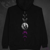 Celestial Moon Phase Asexual Hoodie