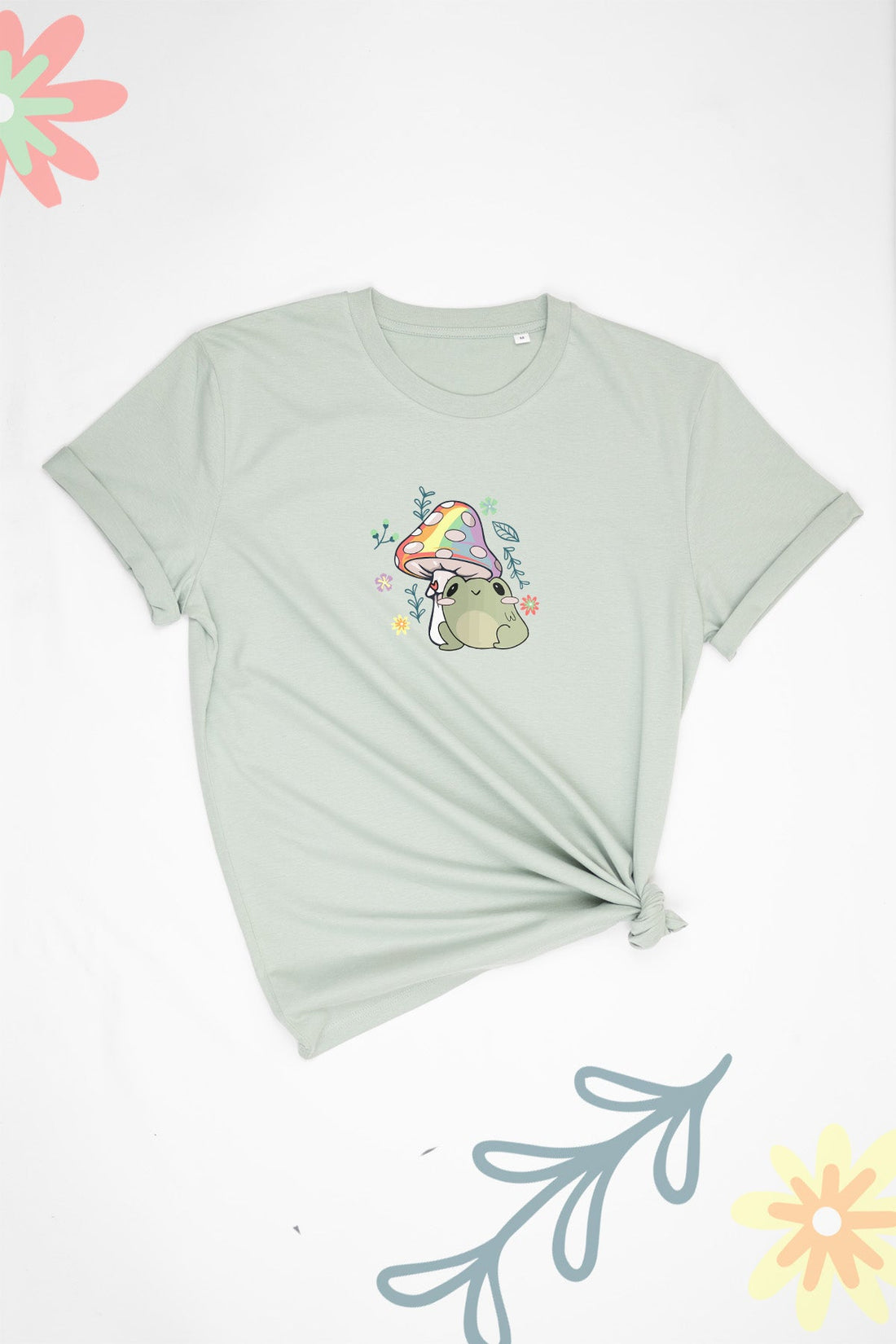 Freddie The Frog & Mushroom Rainbow Tee