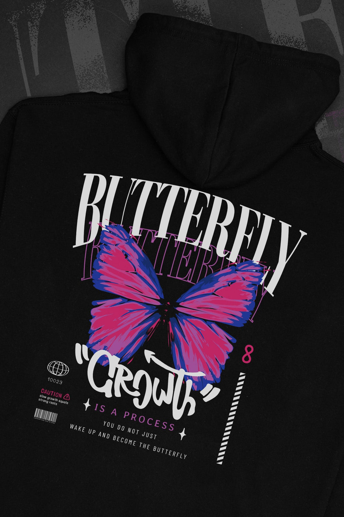 Butterfly Growth Bisexual Hoodie