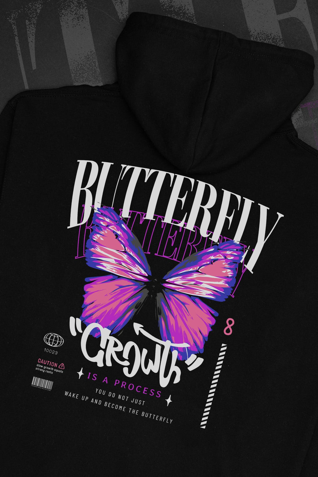 Butterfly Growth Gender Fluid Hoodie