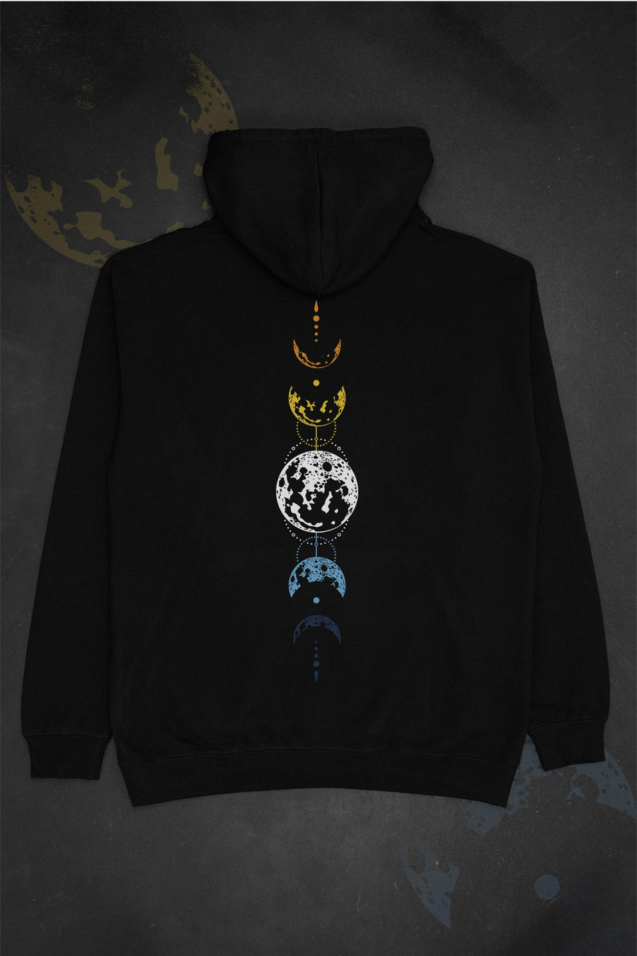 Celestial Moon Phase AroAce Hoodie