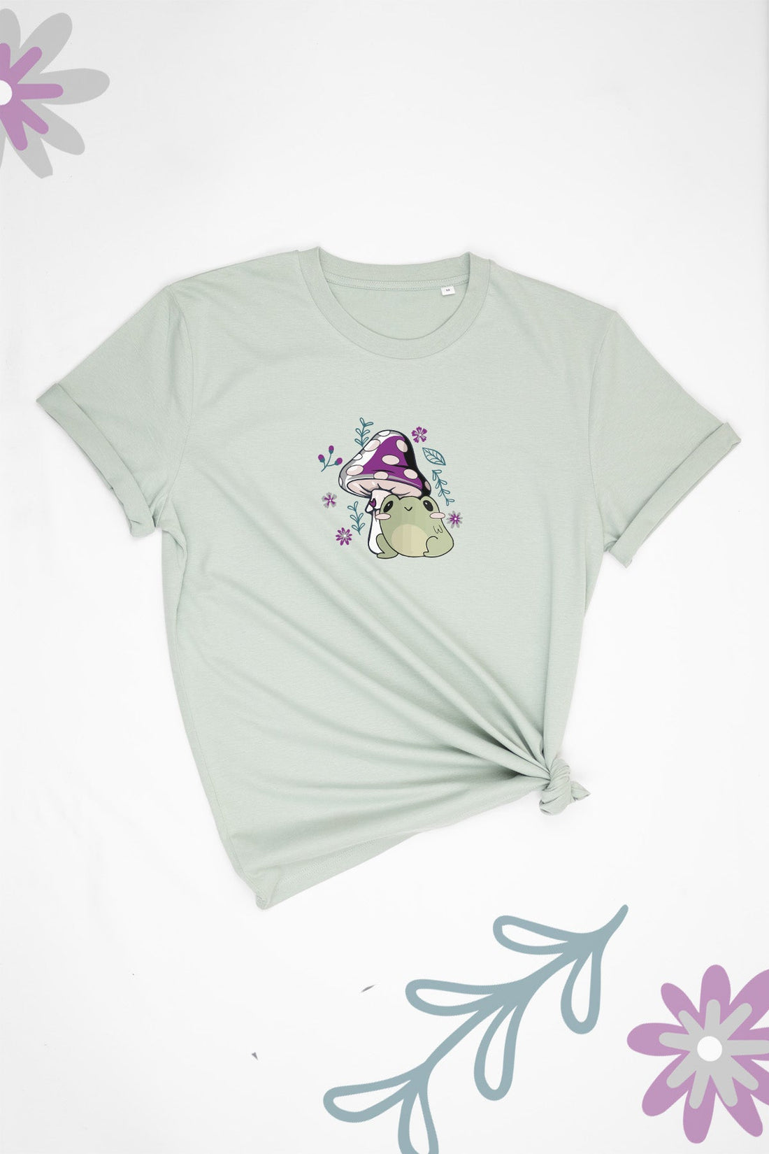 Freddie The Frog & Mushroom Asexual Tee