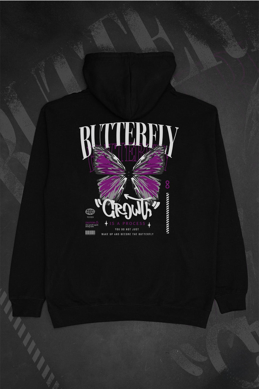 Butterfly Growth Asexual Hoodie