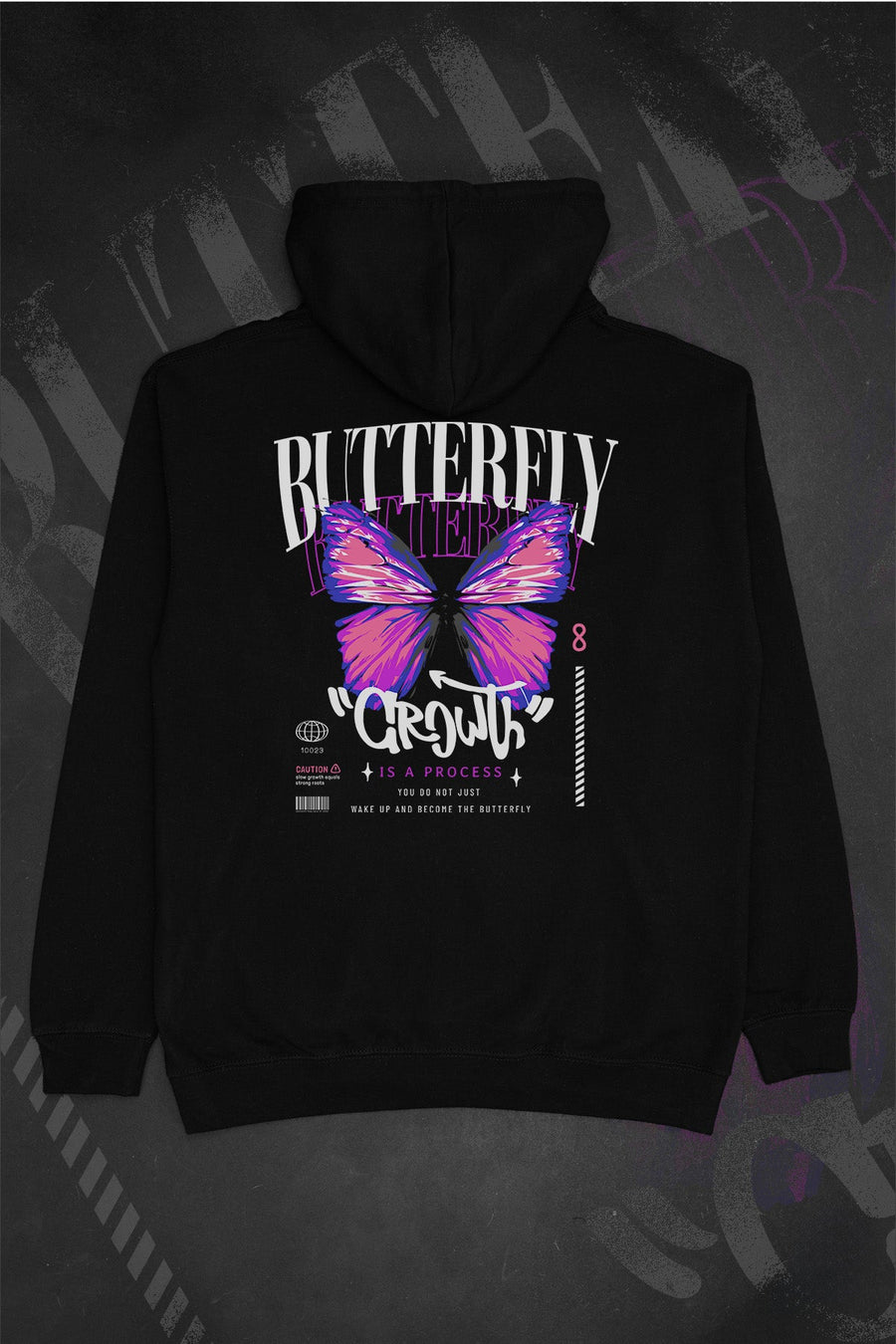 Butterfly Growth Gender Fluid Hoodie