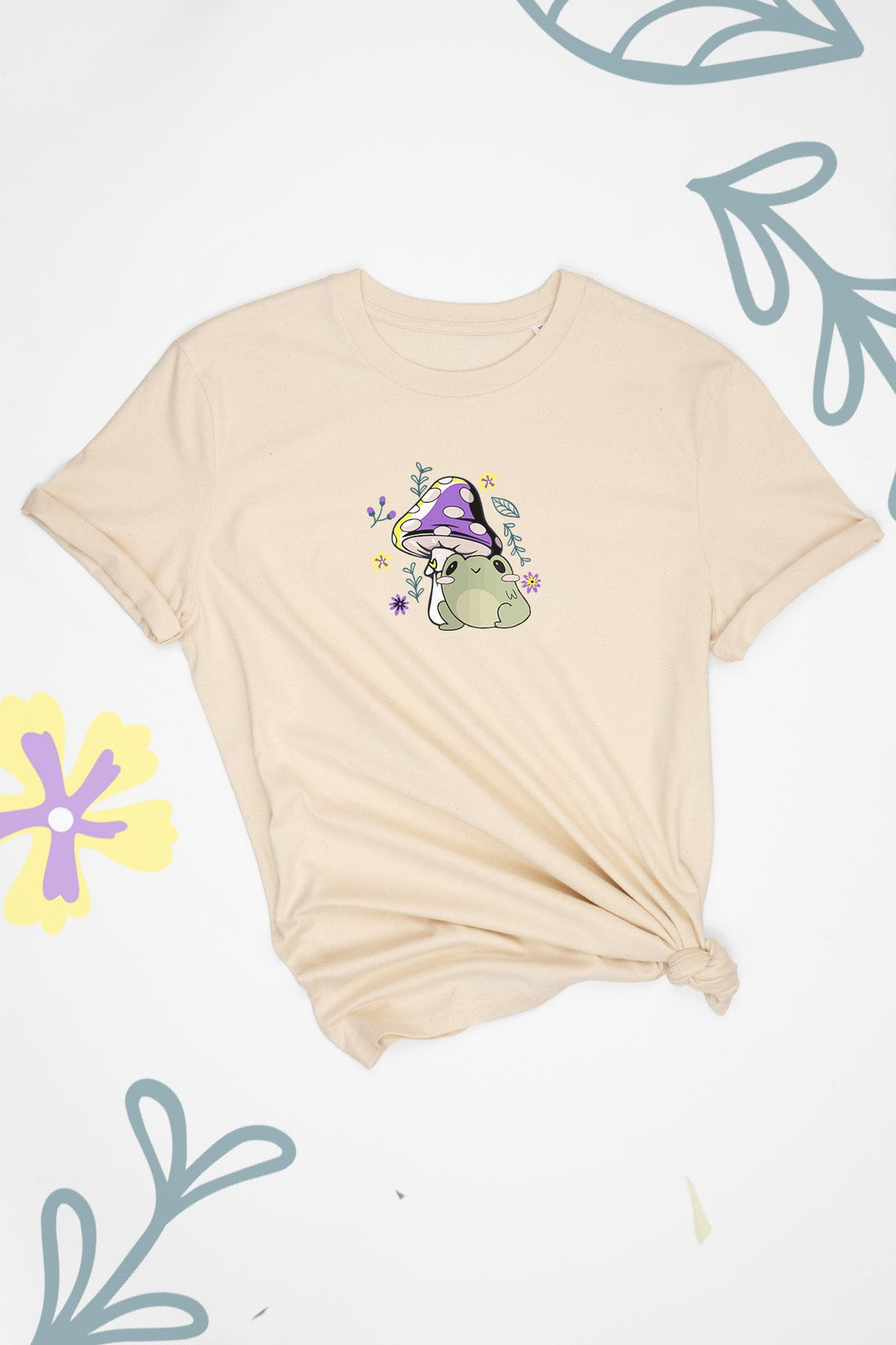 Freddie The Frog & Mushroom Non-Binary Tee