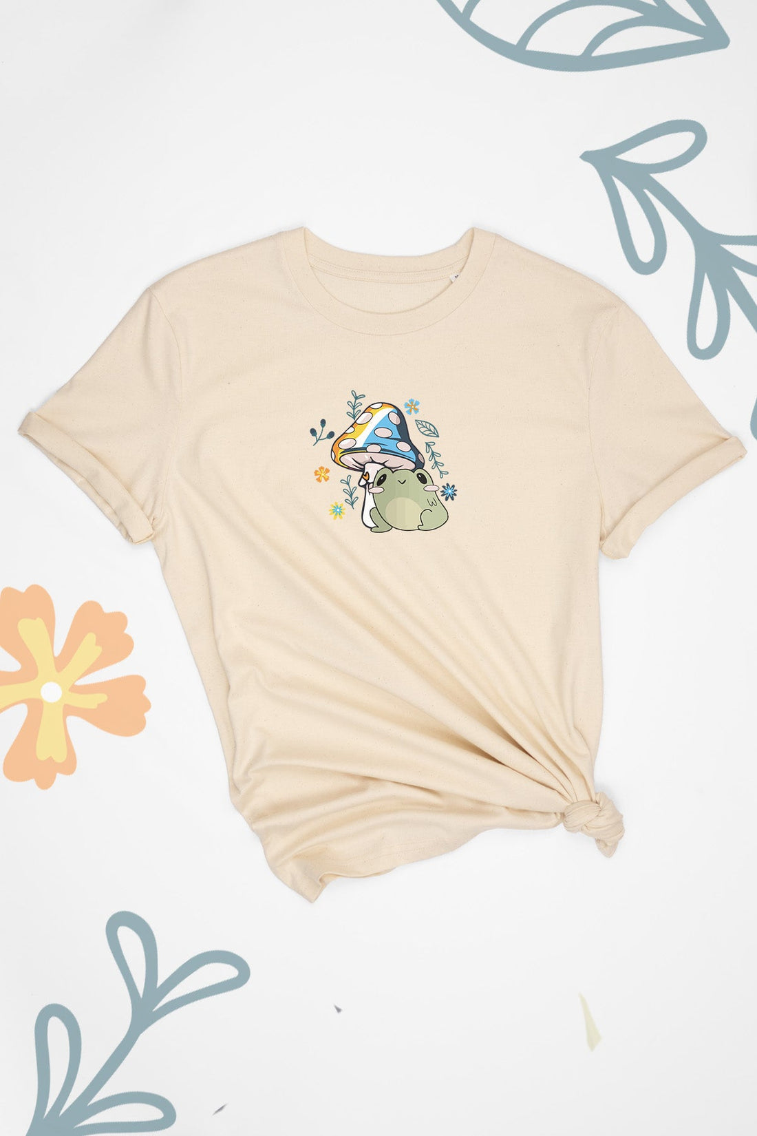 Freddie The Frog & Mushroom AroAce Tee