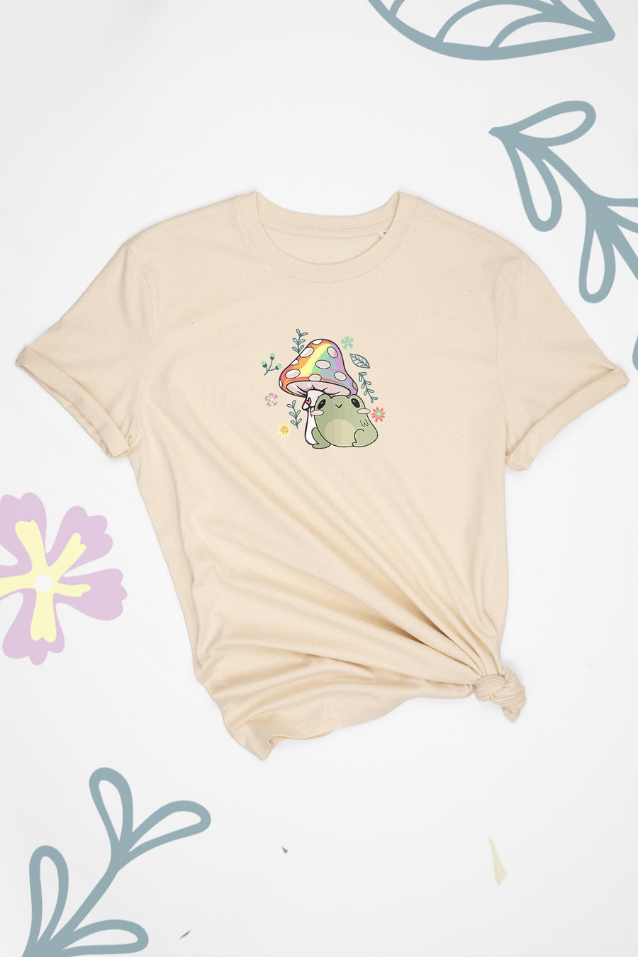 Freddie The Frog & Mushroom Rainbow Tee