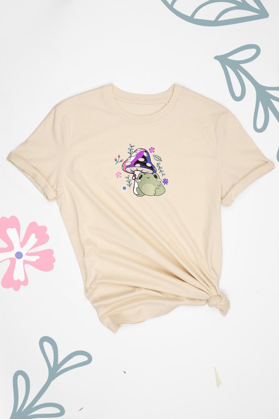 Freddie The Frog & Mushroom Gender Fluid Tee