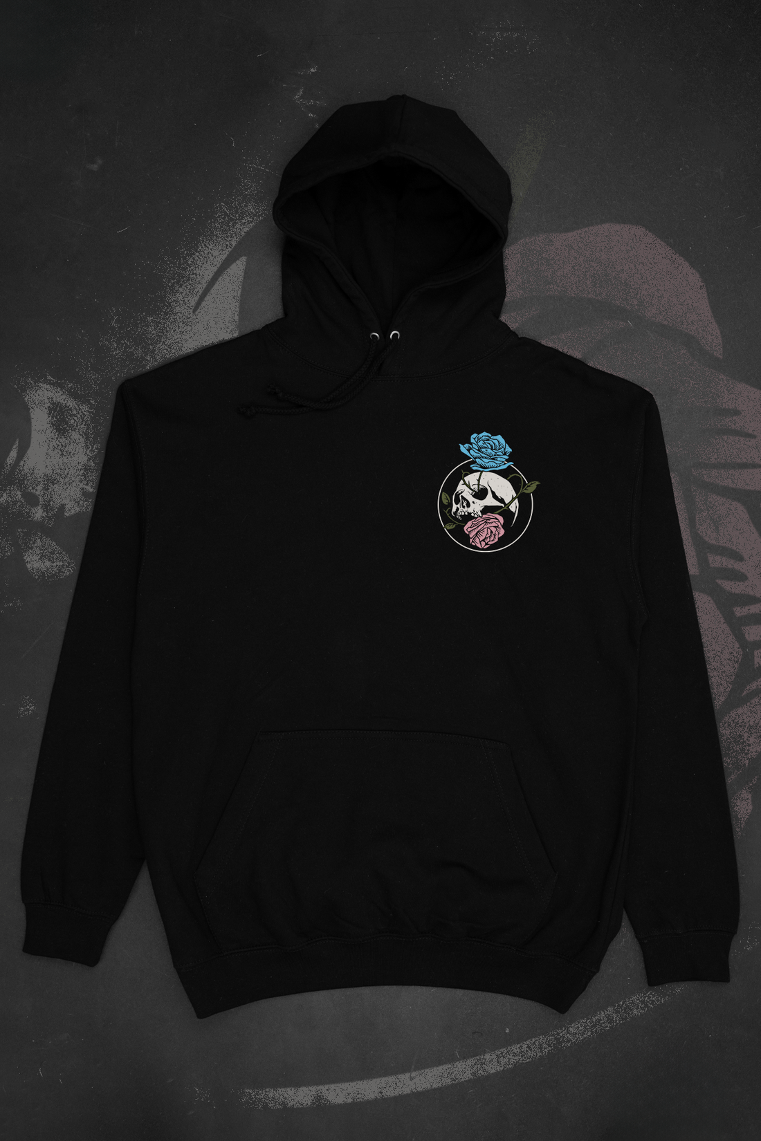 Skull & Roses Transgender Hoodie