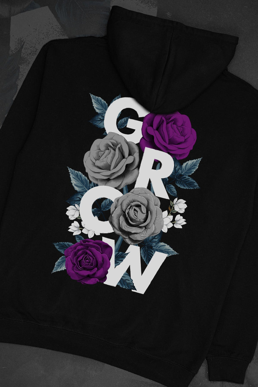 Floral Grow Asexual Hoodie