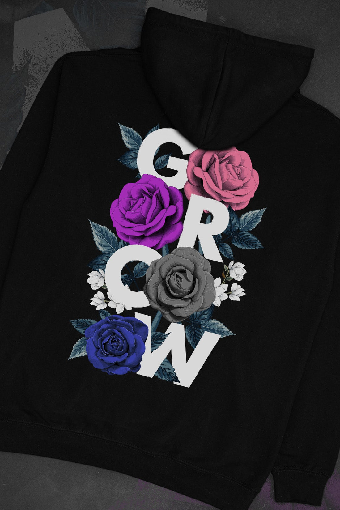 Floral Grow Gender Fluid Hoodie