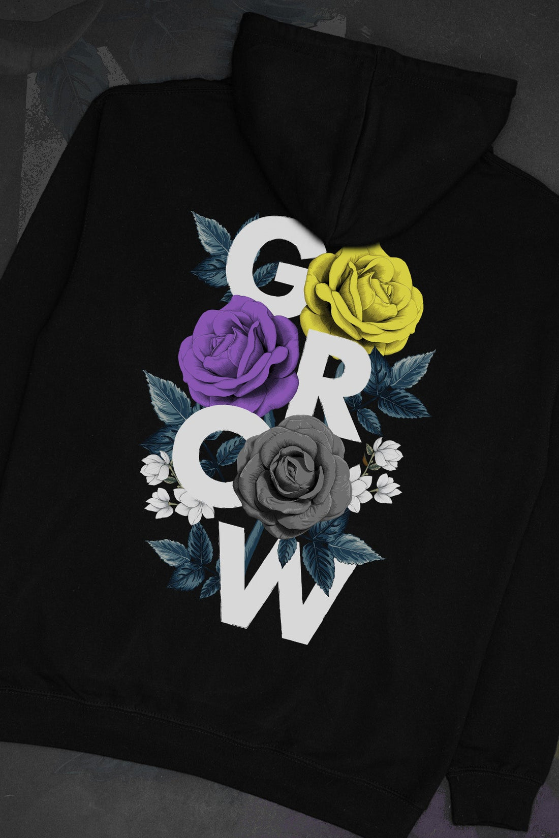 Floral Grow Non-Binary Hoodie