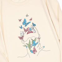 Butterfly Line Art Transgender Sweat