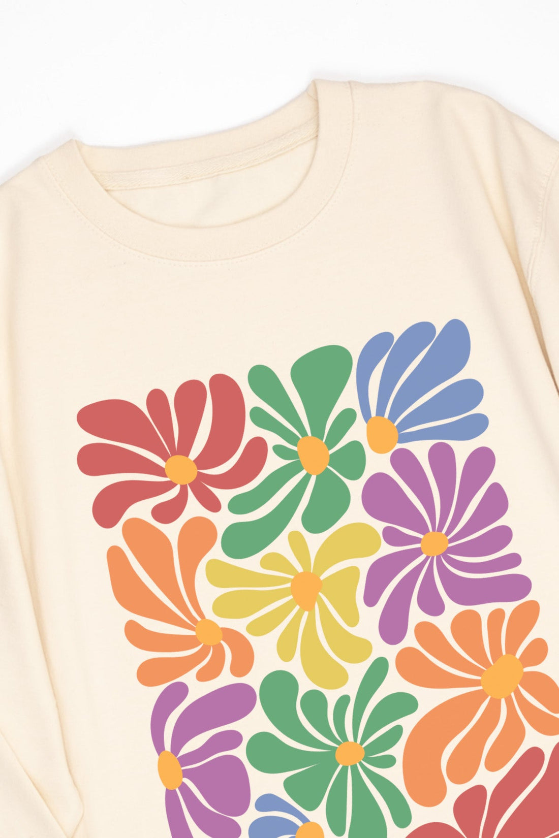 Funky Flowers Rainbow Sweat