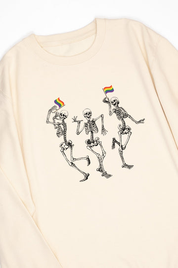 Dancing Skeletons Rainbow Sweat