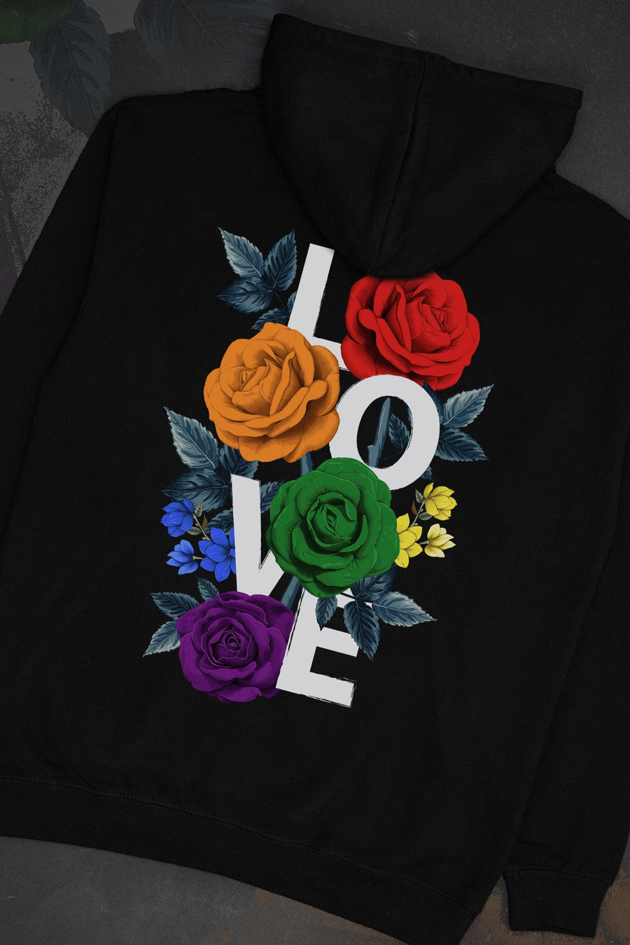 Floral Love Rainbow Hoodie