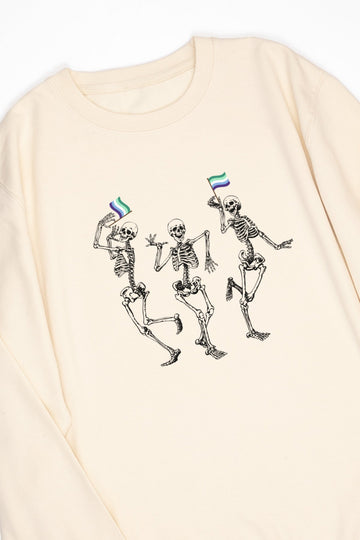 Dancing Skeletons Gay Sweat