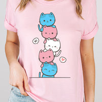 Kawaii Cat Pile Transgender Tee