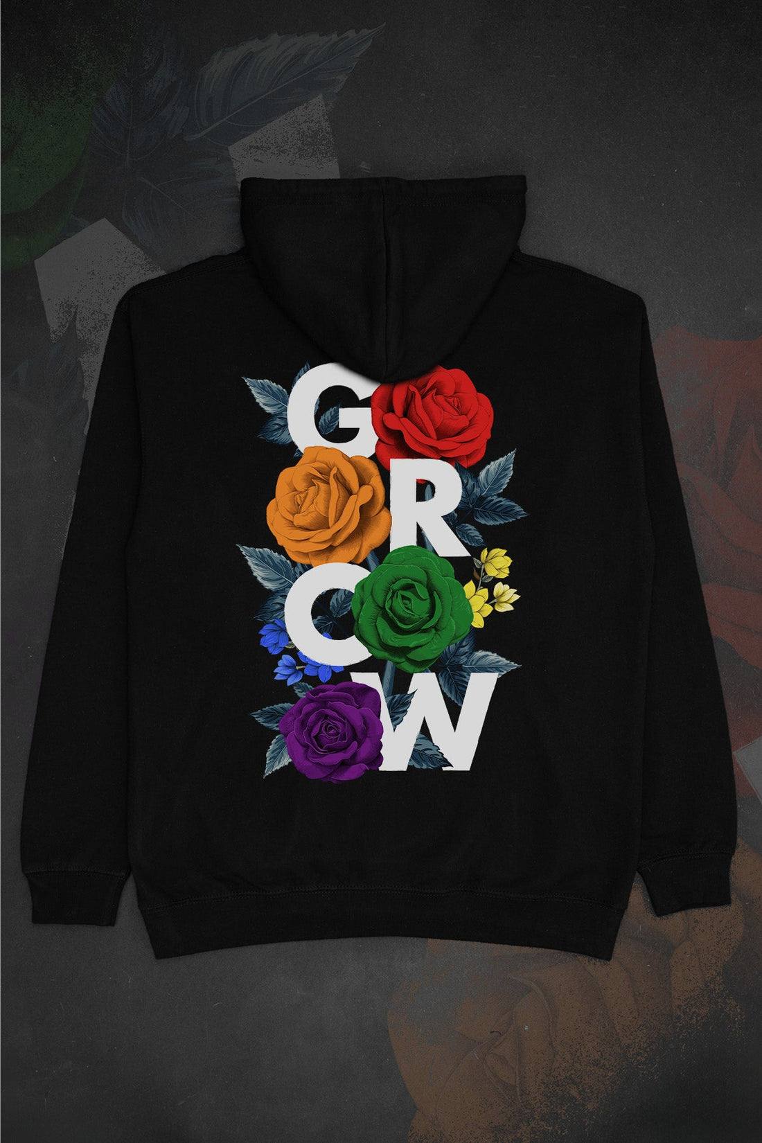 Floral Grow Rainbow Hoodie