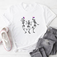 Dancing Skeletons Gender Fluid Tee