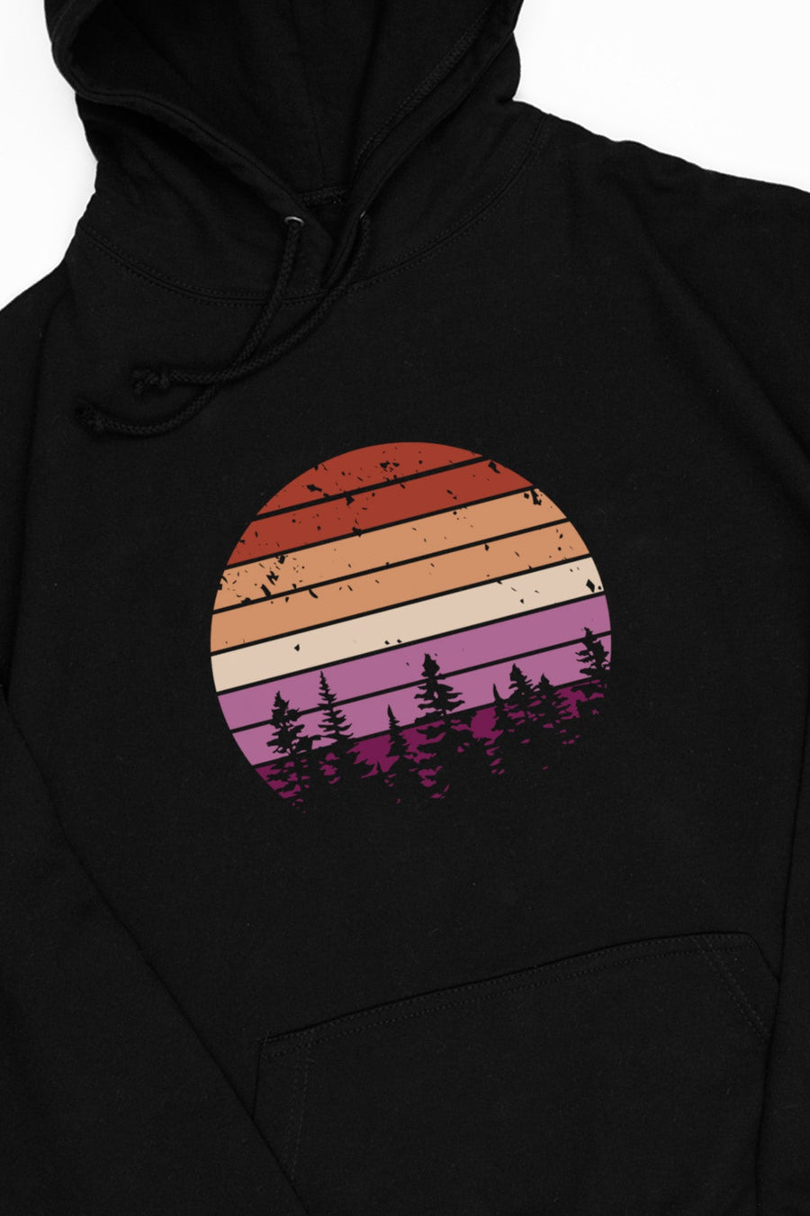 Retro Sunset Lesbian Hoodie