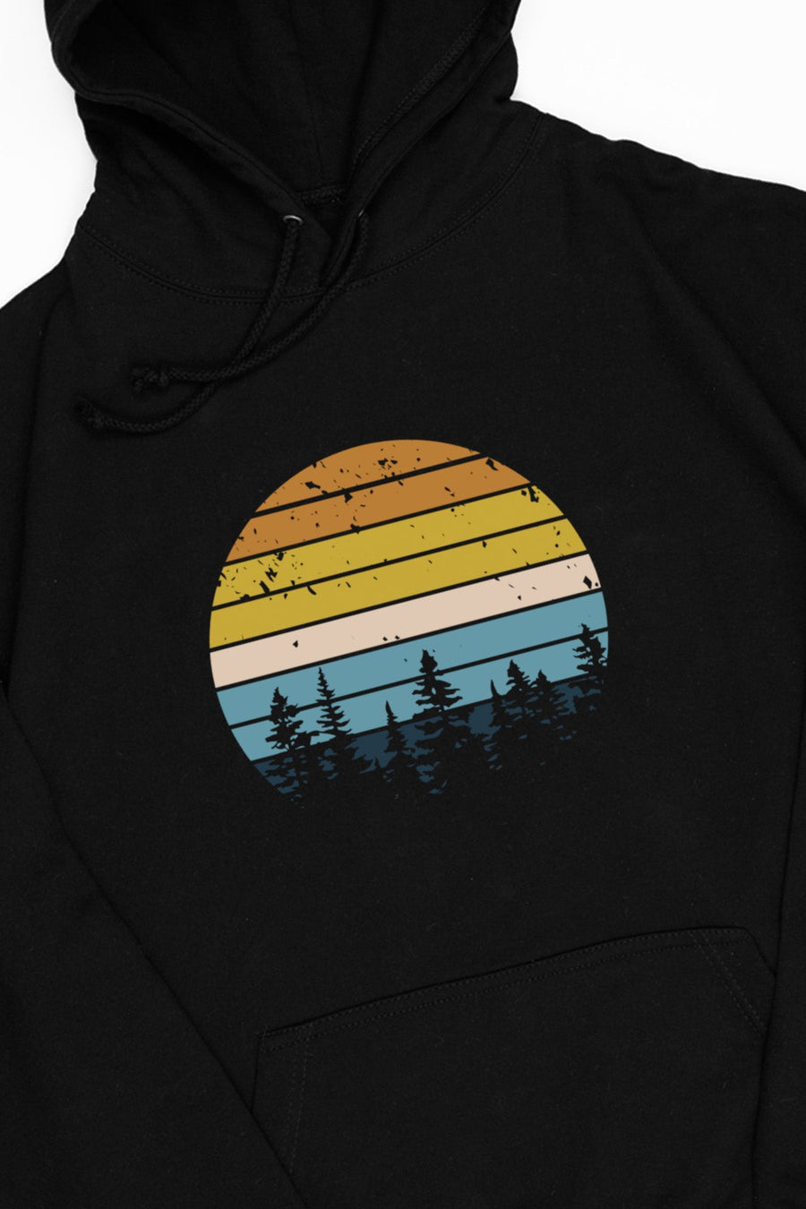 Retro Sunset AroAce Hoodie