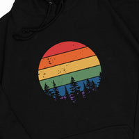 Retro Sunset Rainbow Hoodie