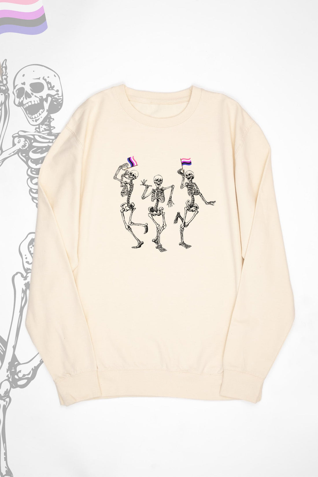 Dancing Skeletons Gender Fluid Sweat