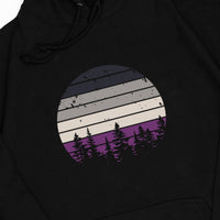 Retro Sunset Asexual Hoodie