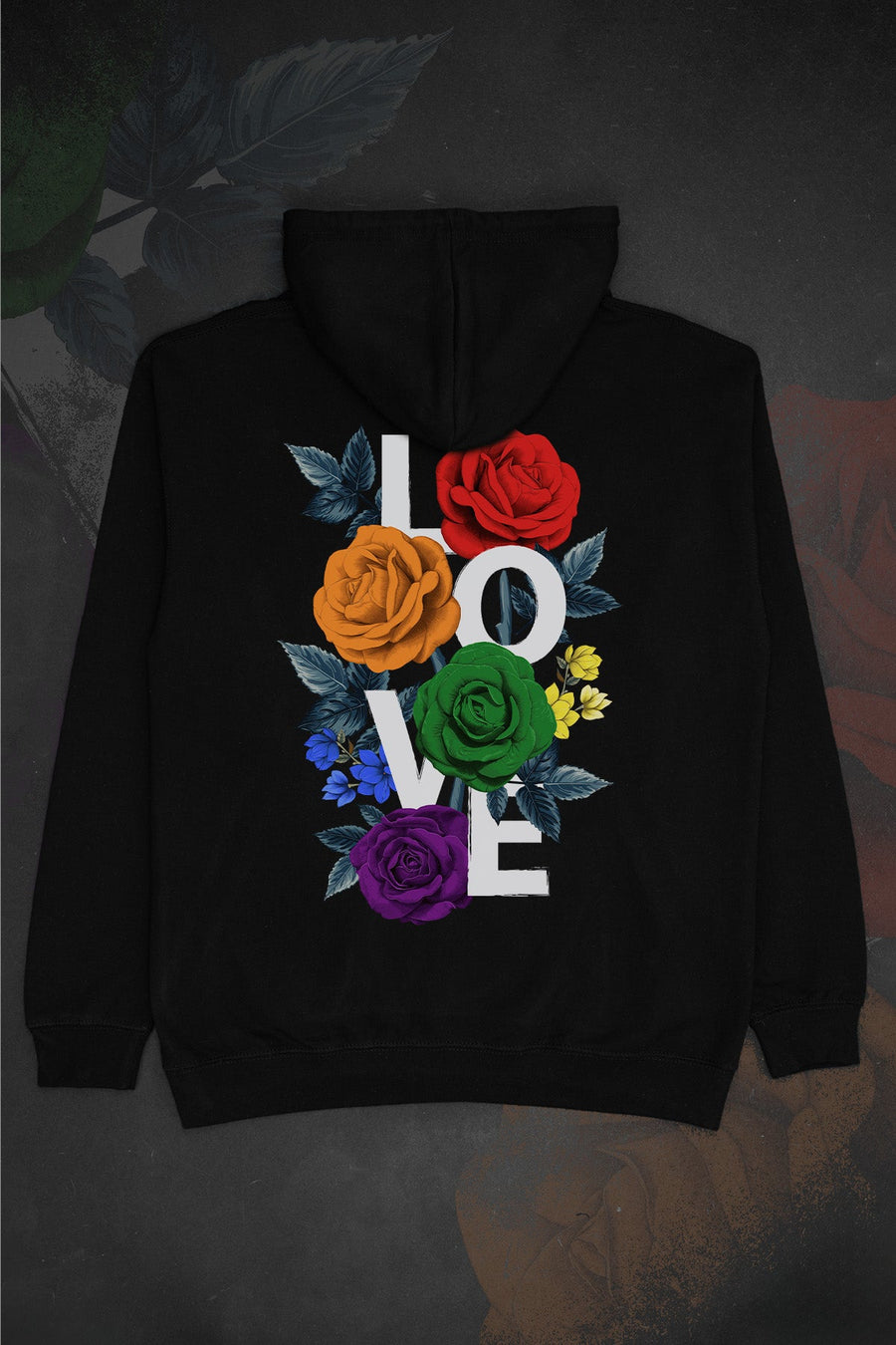 Floral Love Rainbow Hoodie