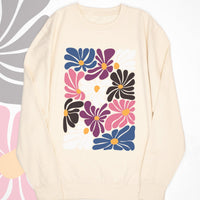 Funky Flowers Gender Fluid Sweat