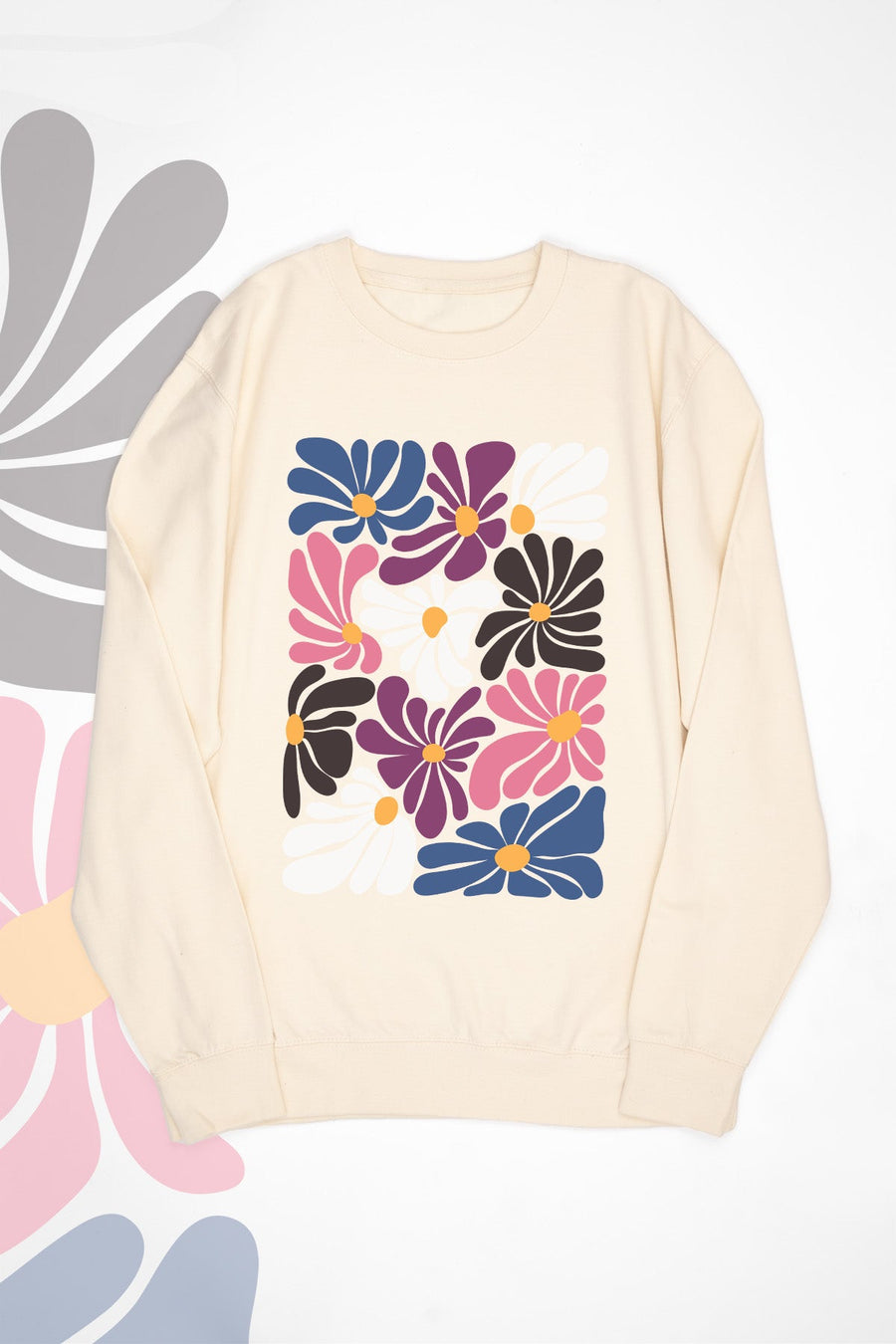 Funky Flowers Gender Fluid Sweat