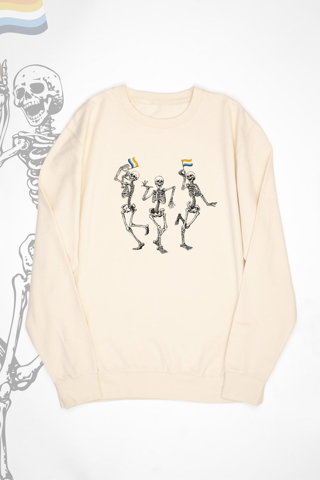 Dancing Skeletons AroAce Sweat