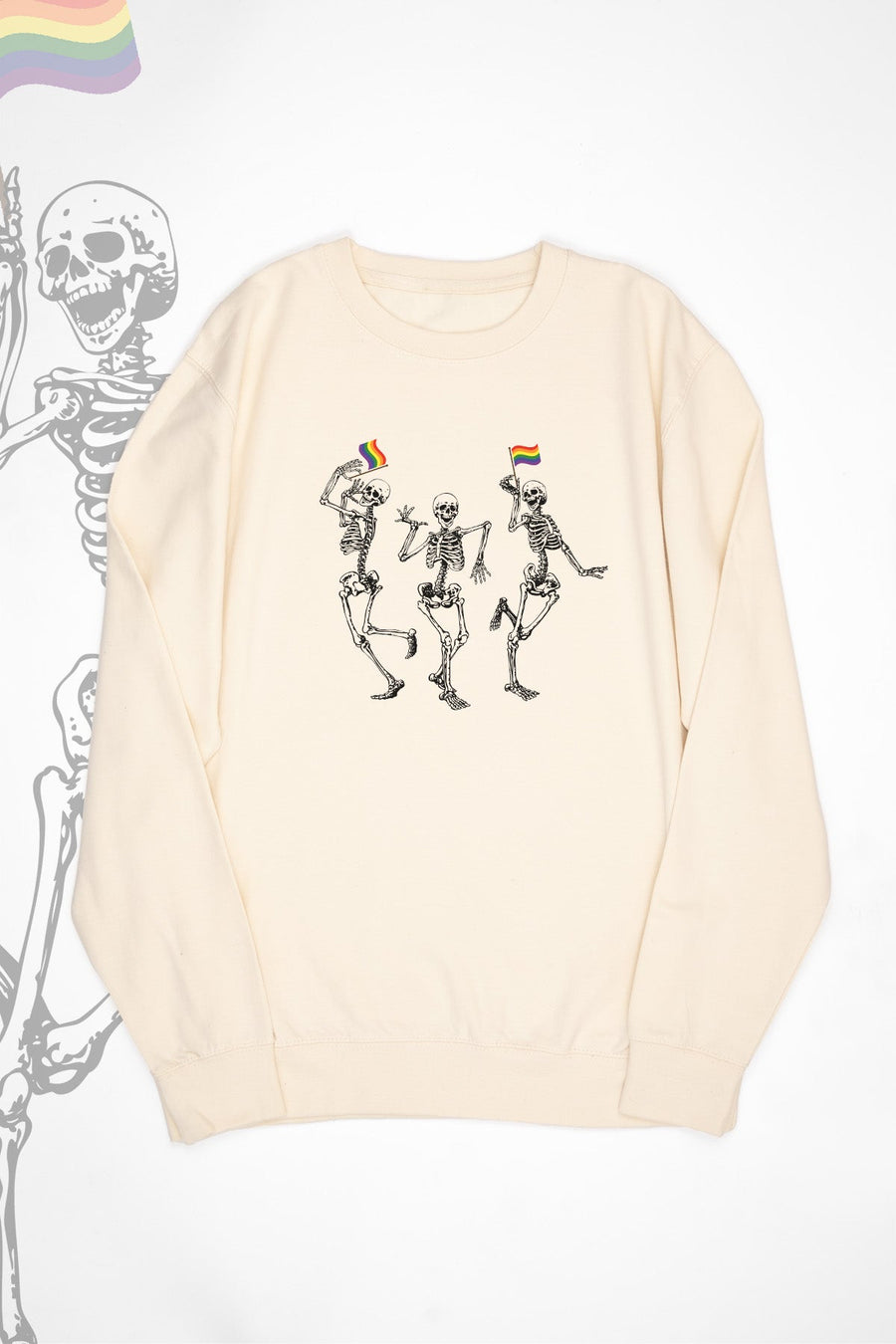 Dancing Skeletons Rainbow Sweat