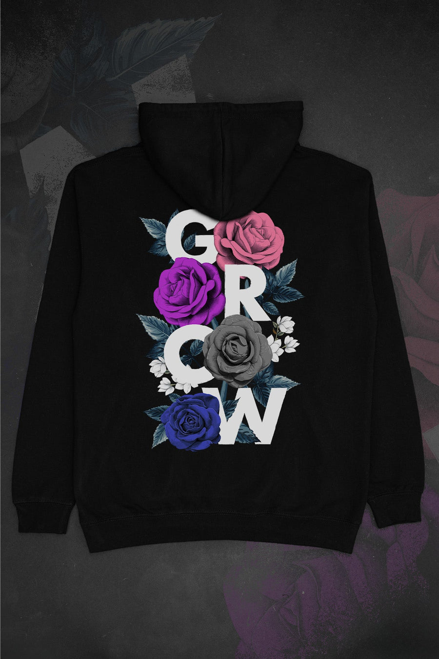 Floral Grow Gender Fluid Hoodie