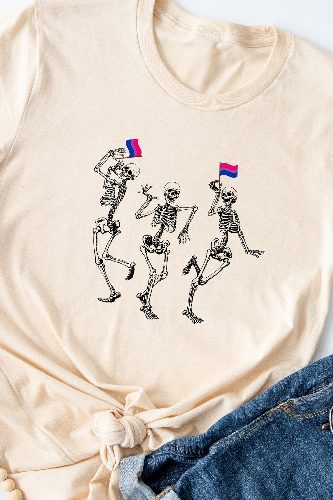 Dancing Skeletons Bisexual Tee