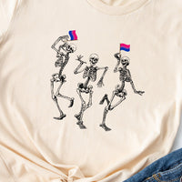 Dancing Skeletons Bisexual Tee