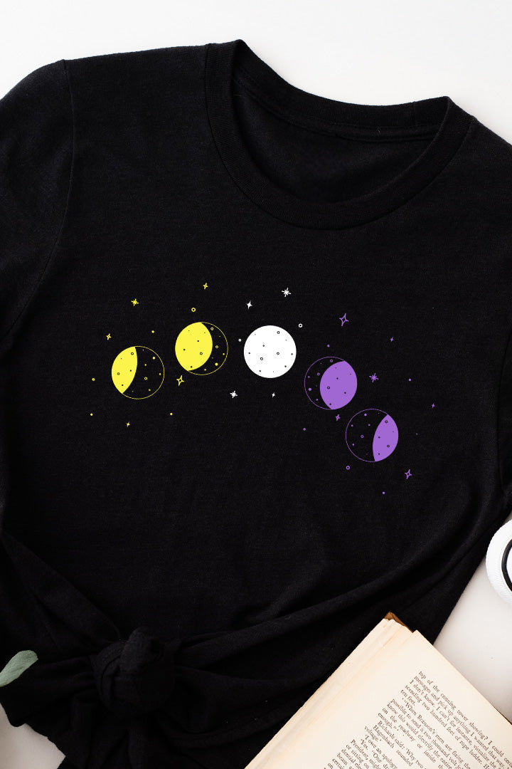 Celestial Moon Phase Non-Binary Tee