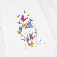 Butterfly Line Art Pansexual Sweat