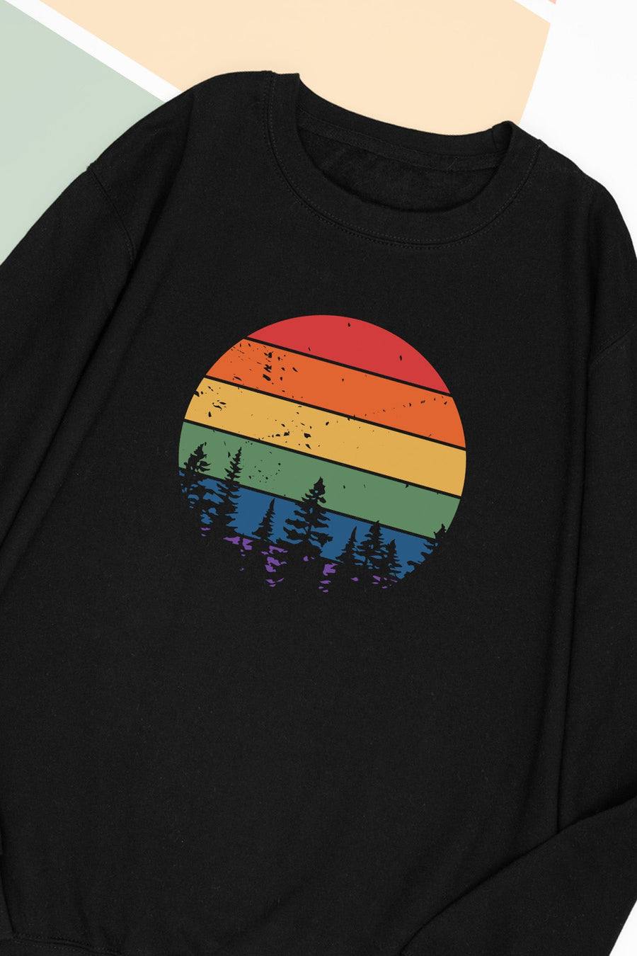 Retro Sunset Rainbow Sweat