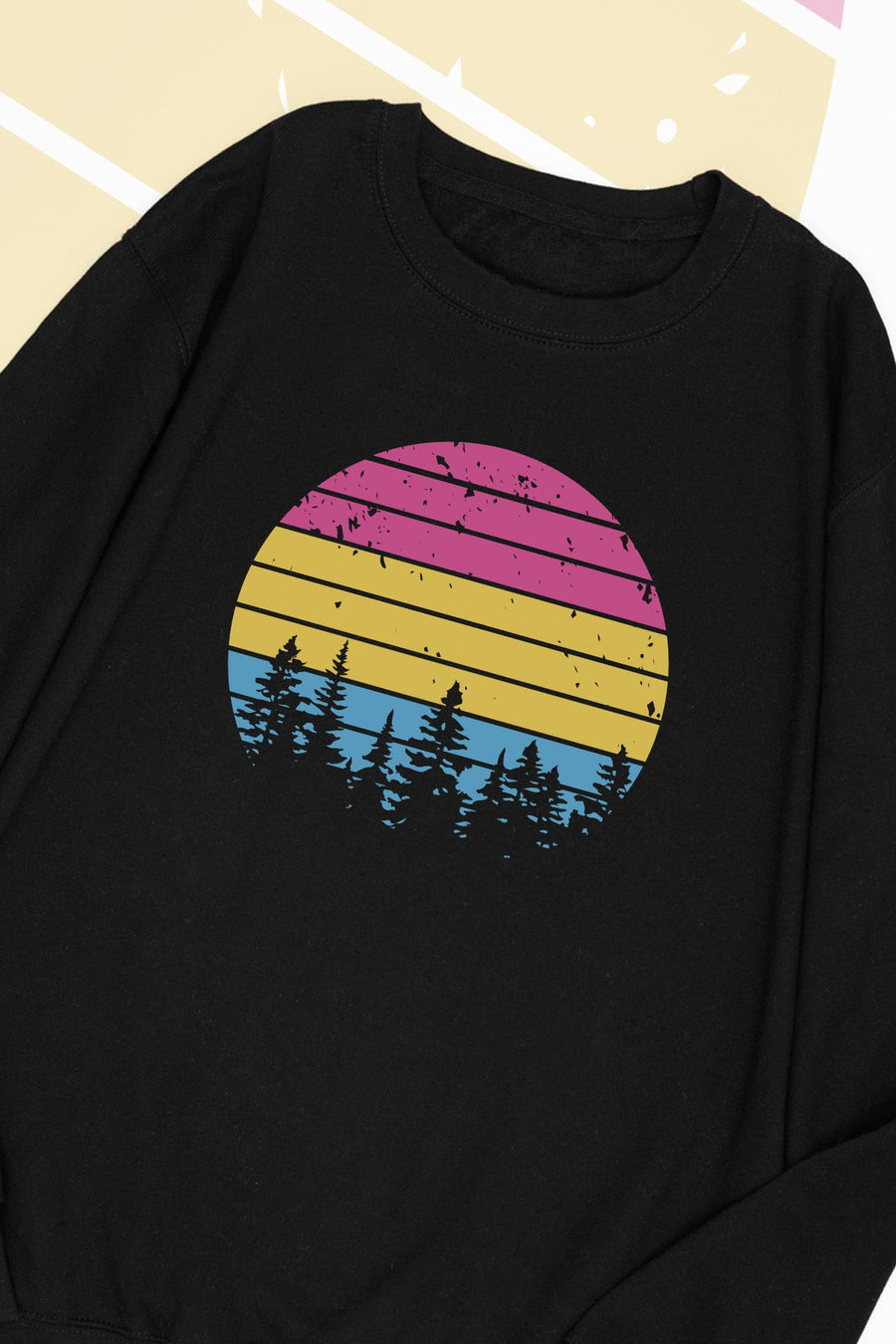 Retro Sunset Pansexual Sweat