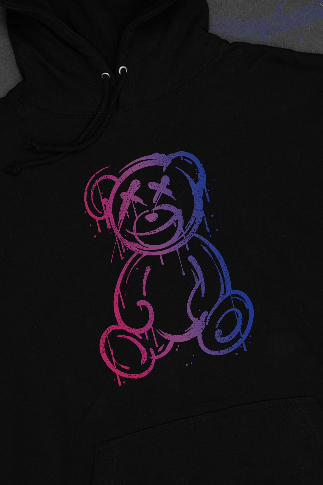 Graffiti Teddy Bisexual Hoodie