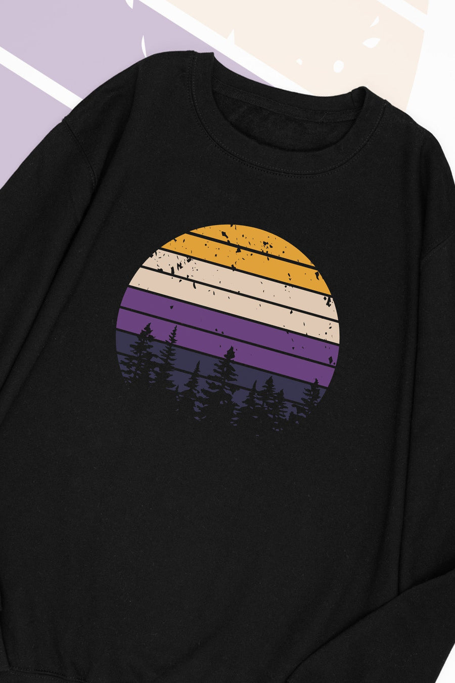 Retro Sunset Non-Binary Sweat