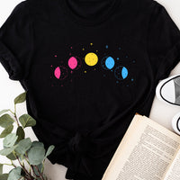 Celestial Moon Phase Pansexual Tee