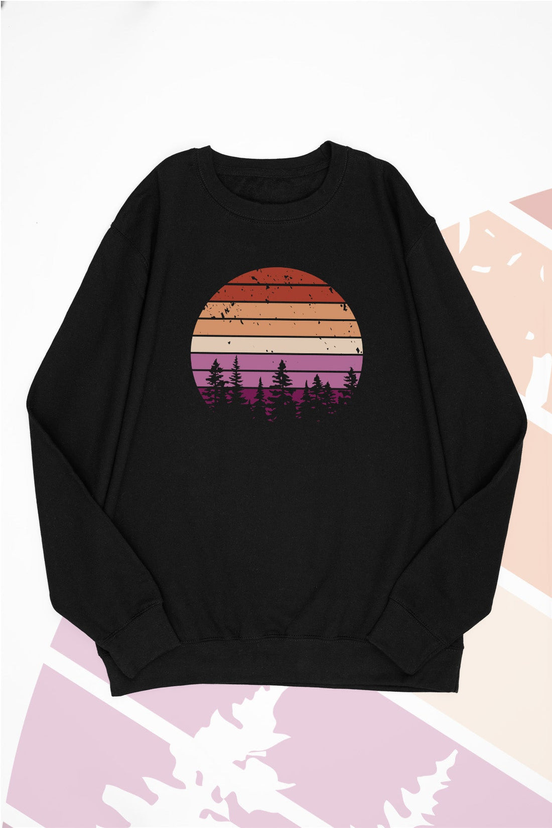 Retro Sunset Lesbian Sweat