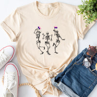 Dancing Skeletons Gender Fluid Tee