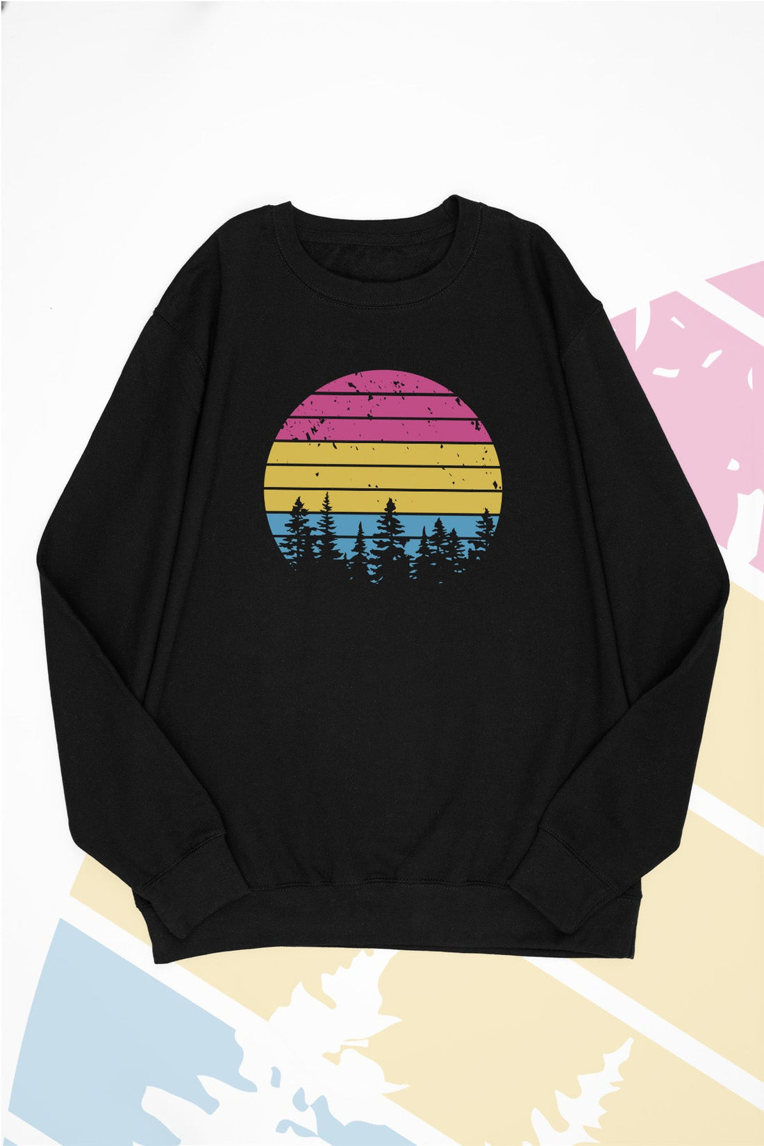 Retro Sunset Pansexual Sweat