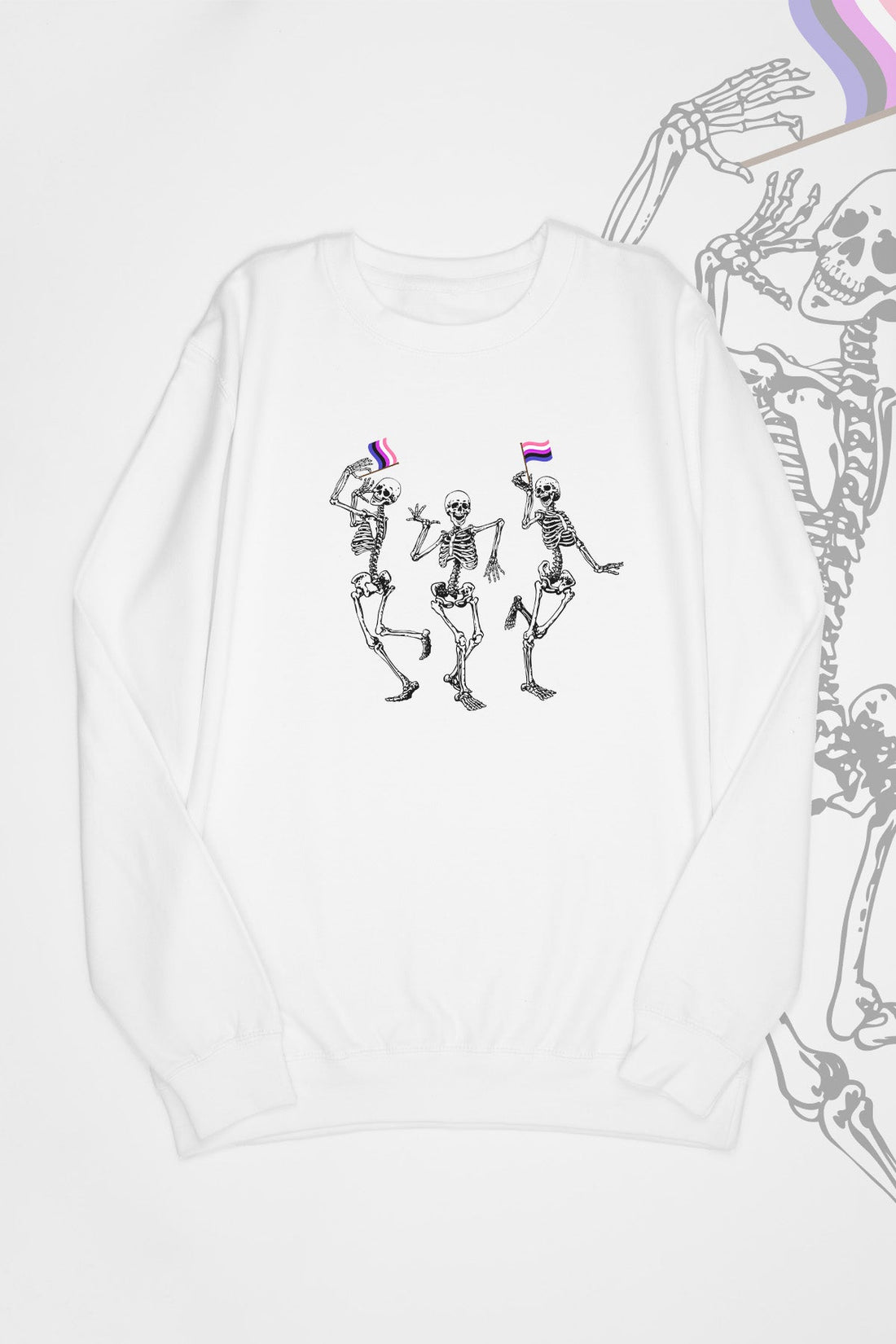 Dancing Skeletons Gender Fluid Sweat